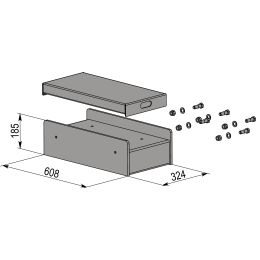 Verlängerungen für Fahrschienen (300mm) (2Stk.) ATH-Cross Lift 40/50