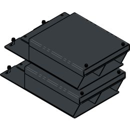 Verlängerungen für Fahrschienen, RAL7016, (ATH-4 L 6,4t, 4.6t) (Set)